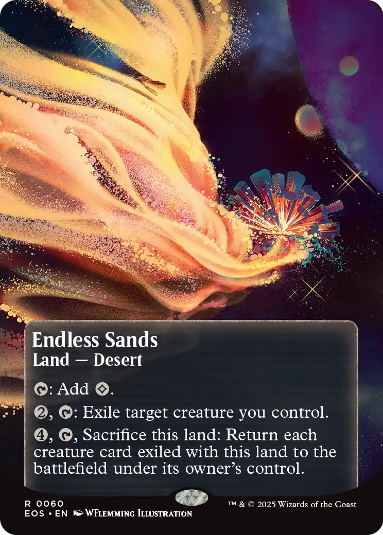 Endless Sands (0060) (Borderless) (EOS-060) - Edge of Eternities: Stellar Sights Foil