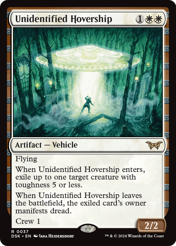 Unidentified Hovership (DSK-037) - Duskmourn: House of Horror Foil