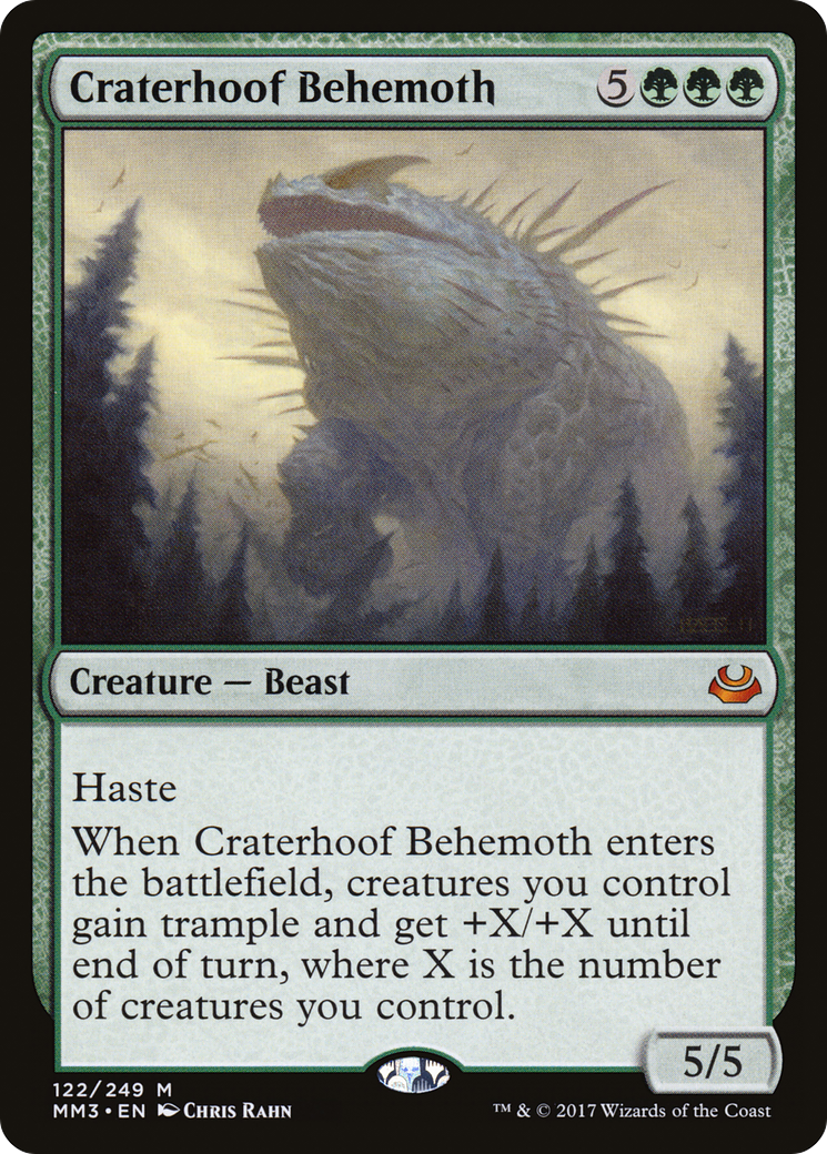 Craterhoof Behemoth (MM3-122) - Modern Masters 2017 Foil
