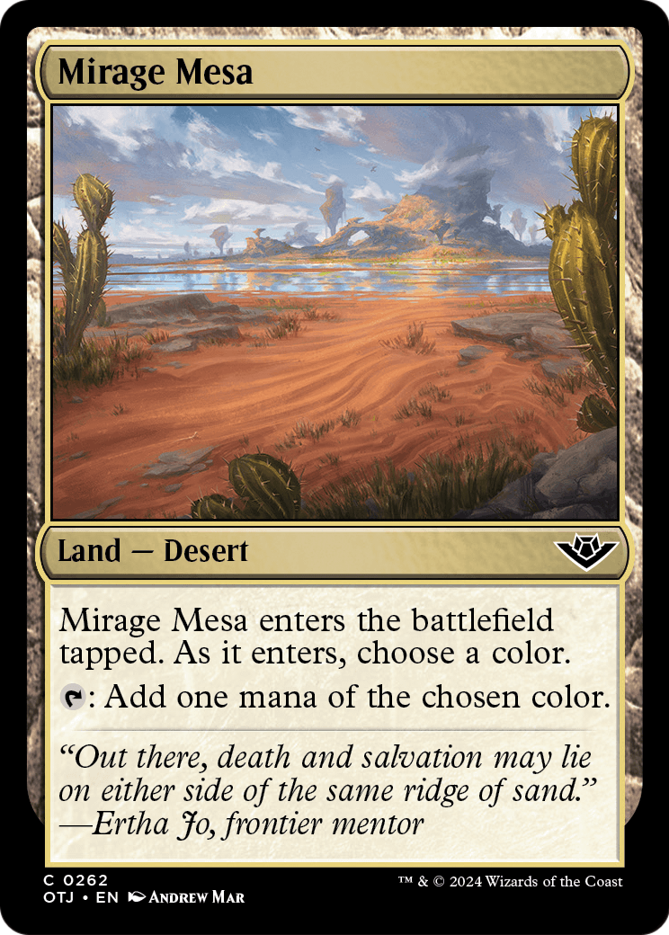 Mirage Mesa (OTJ-262) - Outlaws of Thunder Junction Foil