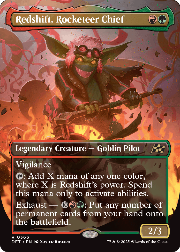 Redshift, Rocketeer Chief (Borderless) (DFT-366) - Aetherdrift Foil