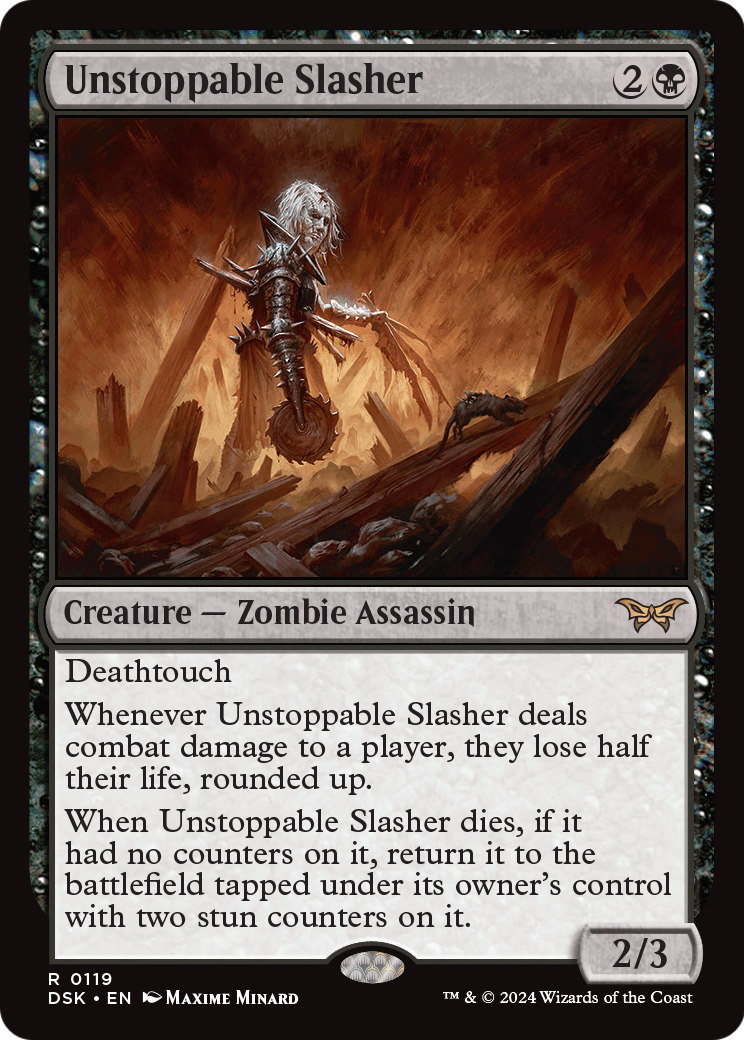 Unstoppable Slasher (0119) (DSK-119) - Duskmourn: House of Horror Foil
