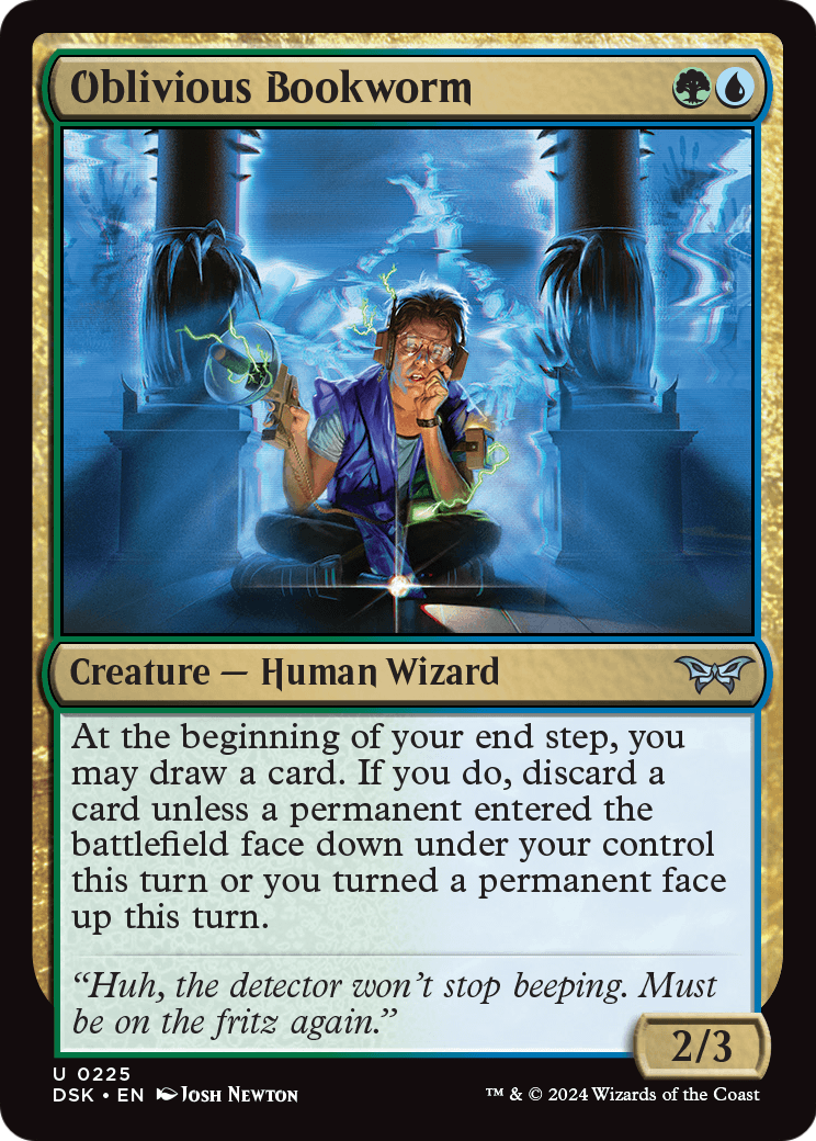 Oblivious Bookworm (0225) (DSK-225) - Duskmourn: House of Horror Foil