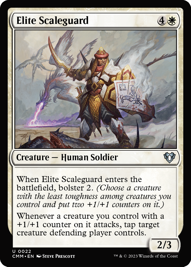 Elite Scaleguard (CMM-022) - Commander Masters Foil