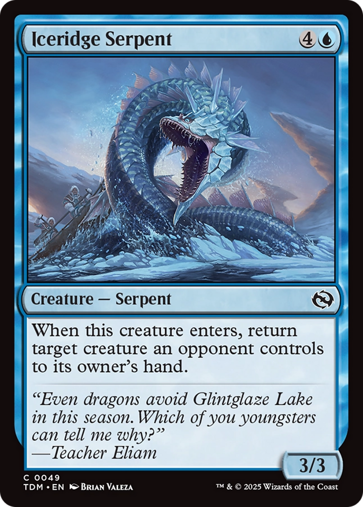 Iceridge Serpent (TDM-049) - Tarkir: Dragonstorm