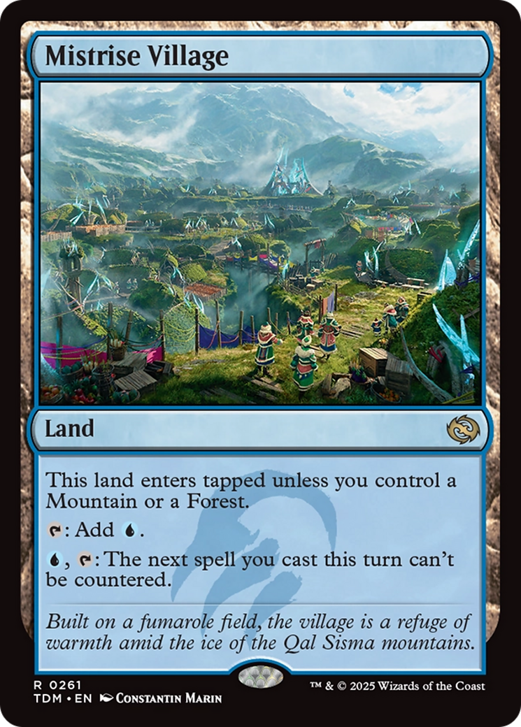 Mistrise Village (TDM-261) - Tarkir: Dragonstorm Foil