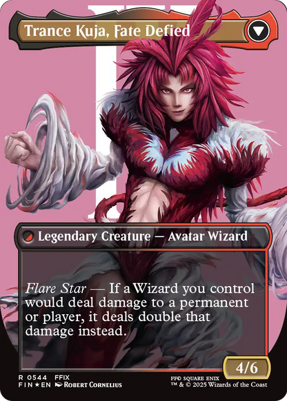Kuja, Genome Sorcerer (Borderless) (Surge Foil) (FIN-544) - FINAL FANTASY Foil