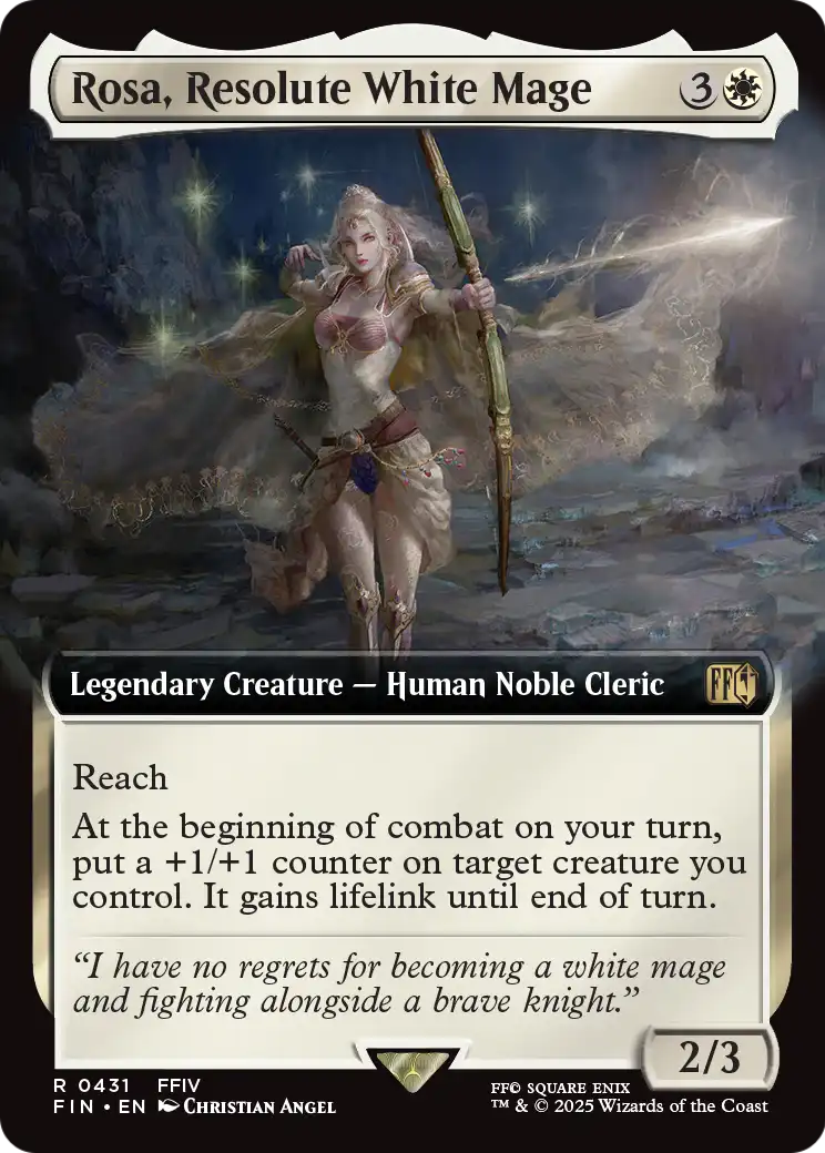Rosa, Resolute White Mage (Extended Art) (FIN-431) - FINAL FANTASY: (Extended Art) Foil