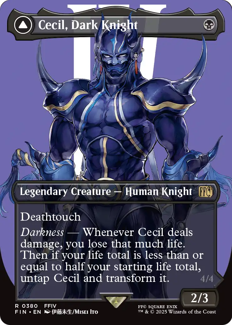 Cecil, Dark Knight (Borderless) (FIN-380) - FINAL FANTASY