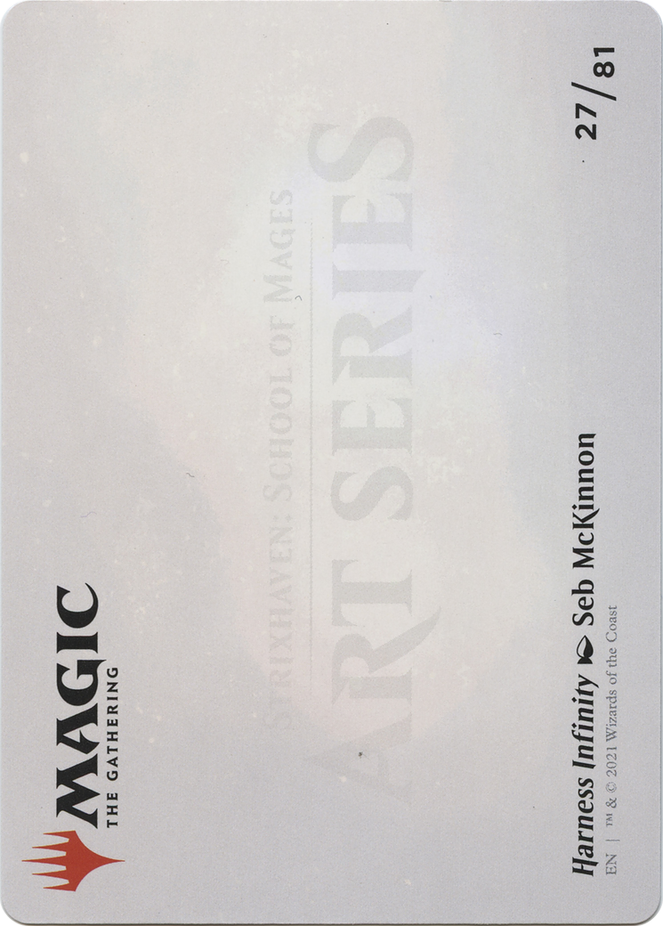 Harness Infinity // Harness Infinity (ASTX-027) - Strixhaven Art Series (Borderless) Foil