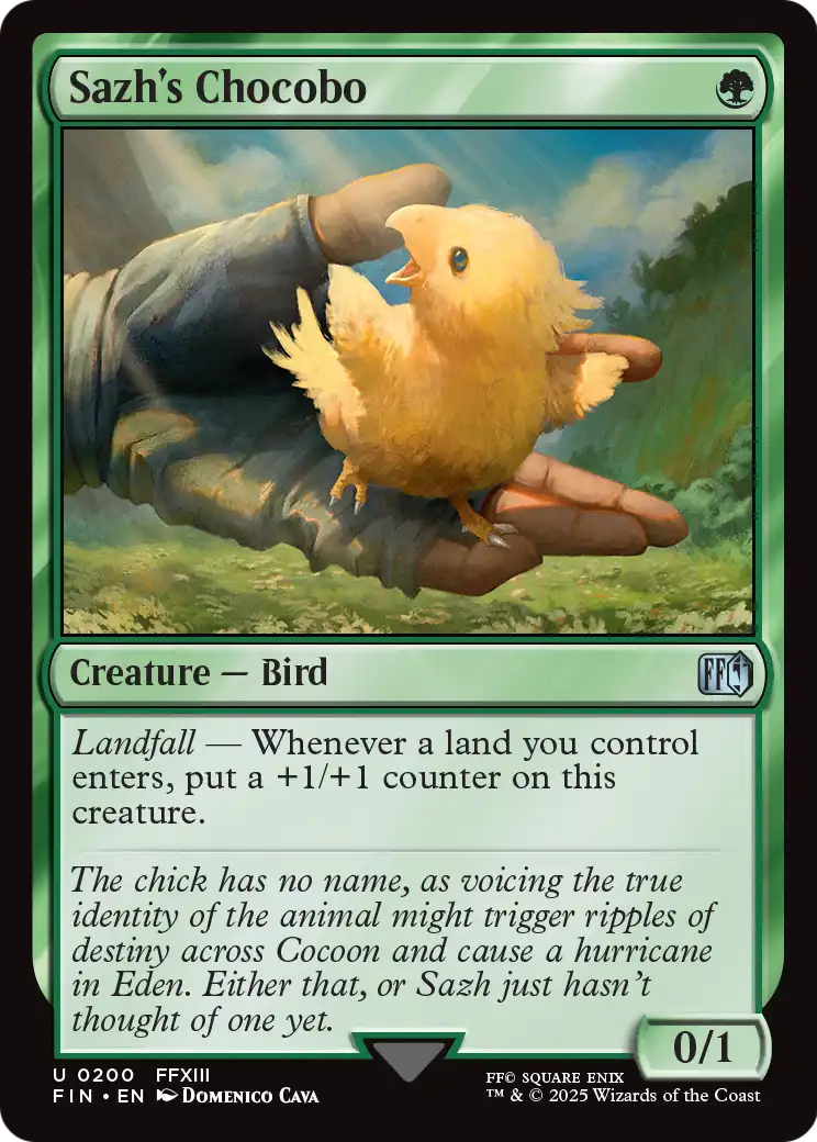 Sazh's Chocobo (FIN-200) - FINAL FANTASY Foil