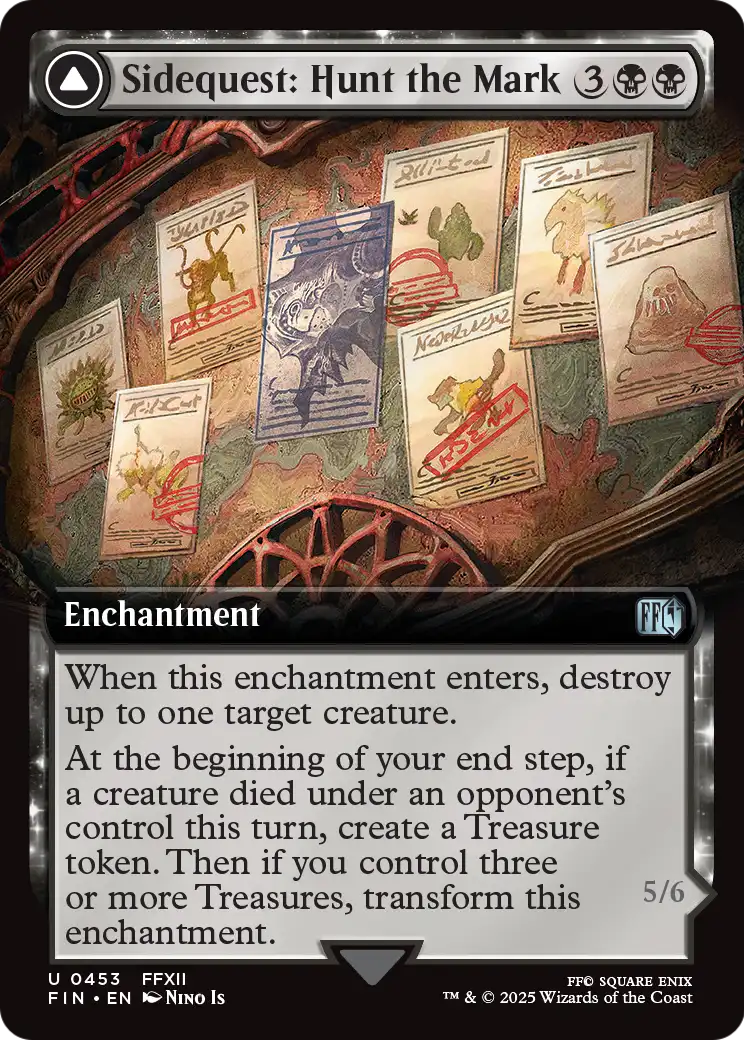 Sidequest: Hunt the Mark (Extended Art) (FIN-453) - FINAL FANTASY: (enchantment, Extended Art) Foil