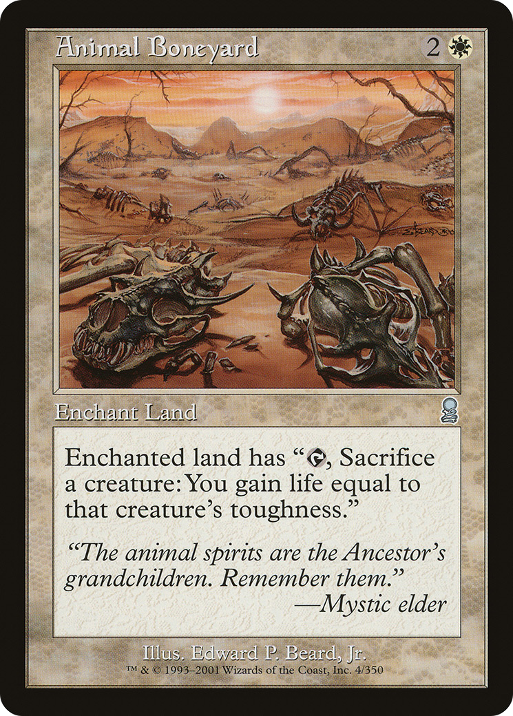 Animal Boneyard (ODY-004) - Odyssey Foil