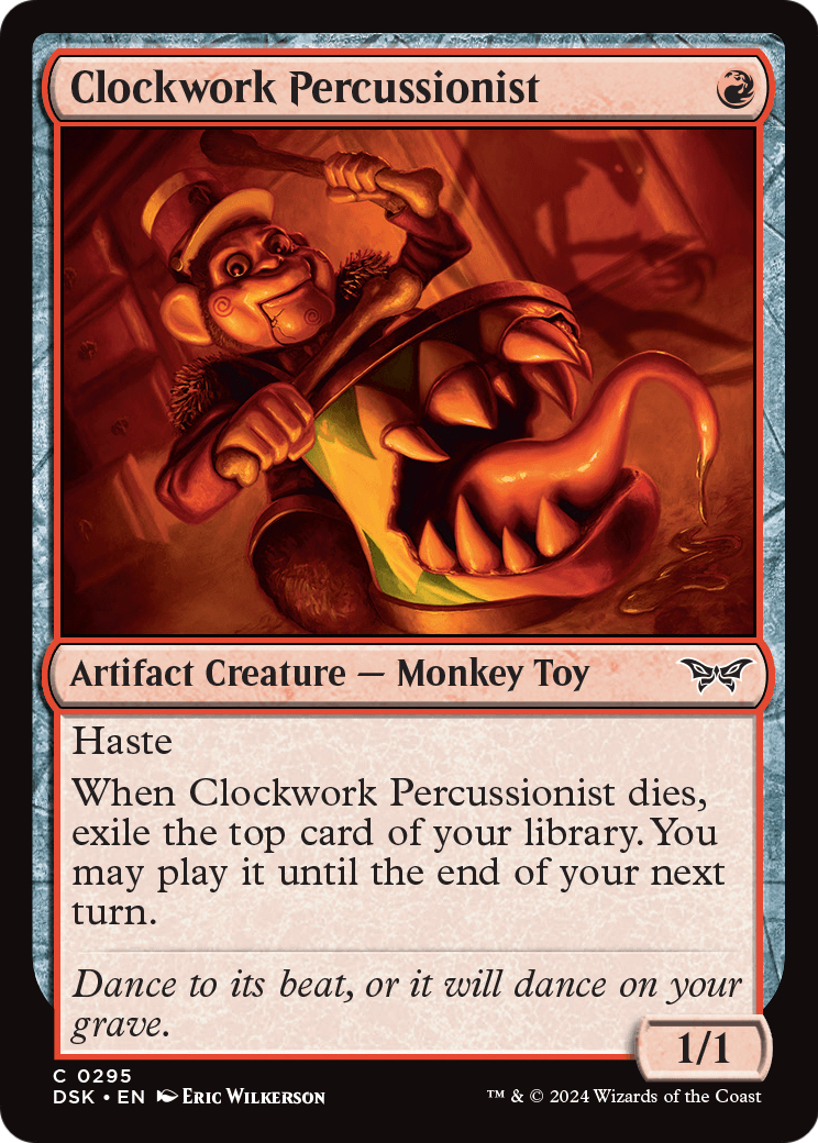 Clockwork Percussionist (0295) (DSK-295) - Duskmourn: House of Horror Foil