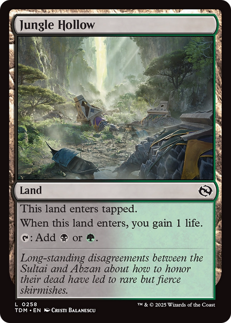 Jungle Hollow (TDM-258) - Tarkir: Dragonstorm