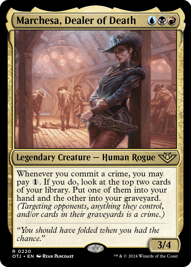 Marchesa, Dealer of Death (OTJ-220) - Outlaws of Thunder Junction