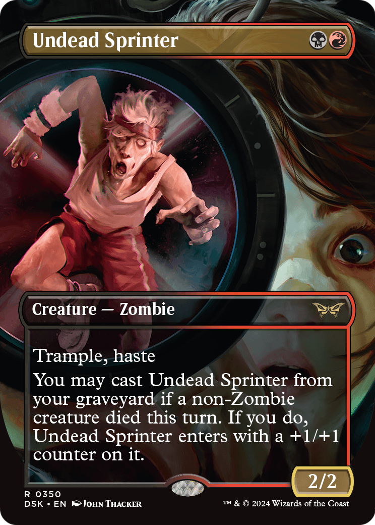 Undead Sprinter (Borderless) (DSK-350) - Duskmourn: House of Horror