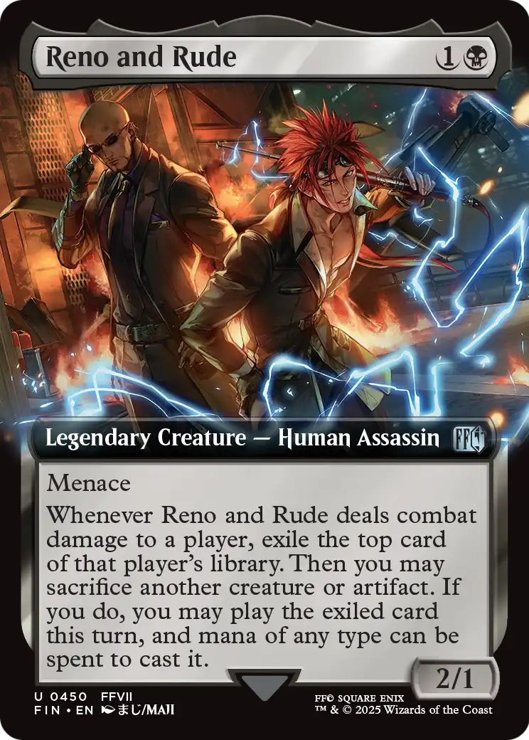 Reno and Rude (Extended Art) (FIN-450) - FINAL FANTASY: (Extended Art) Foil