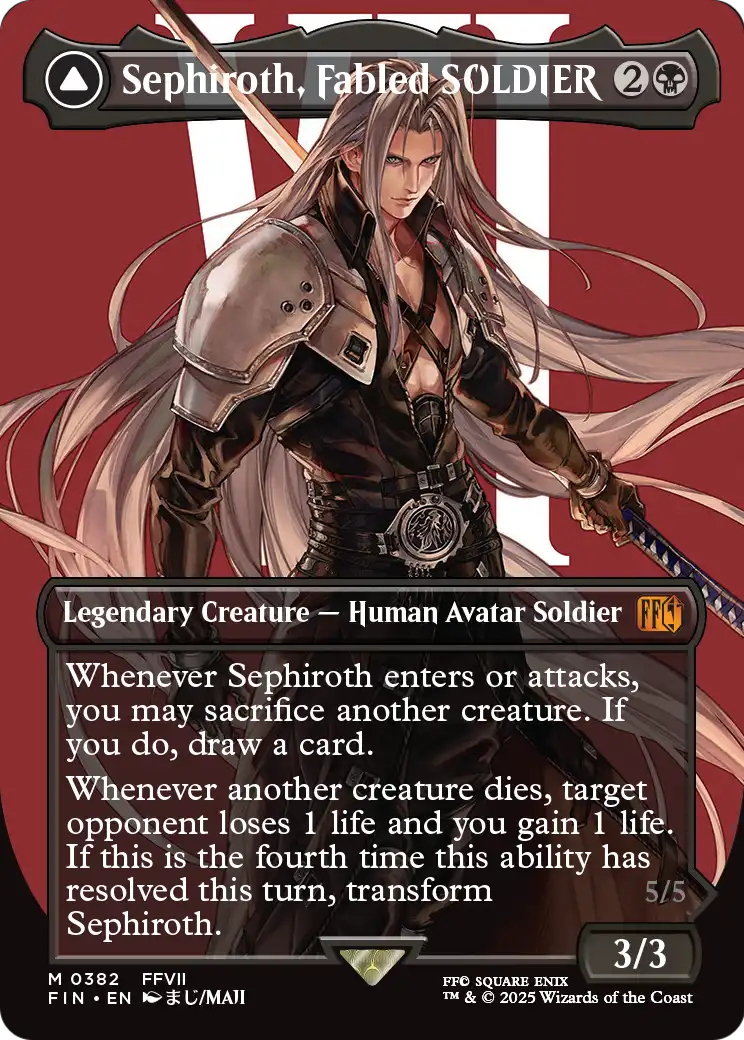 Sephiroth, Fabled SOLDIER (0382) (Borderless) (FIN-382) - FINAL FANTASY