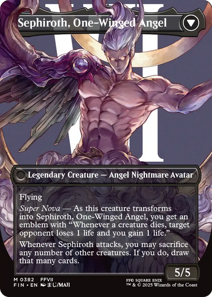 Sephiroth, Fabled SOLDIER (0382) (Borderless) (FIN-382) - FINAL FANTASY Foil