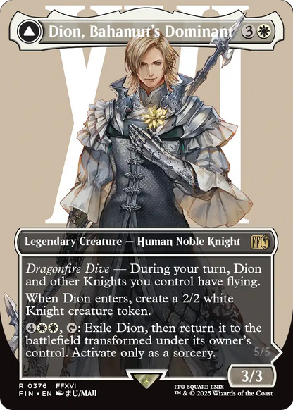 Dion, Bahamut's Dominant (Borderless) (FIN-376) - FINAL FANTASY: (enchantment)