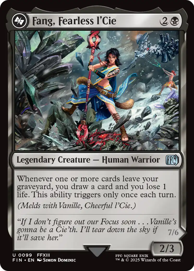 Fang, Fearless l'Cie (FIN-099) - FINAL FANTASY Foil