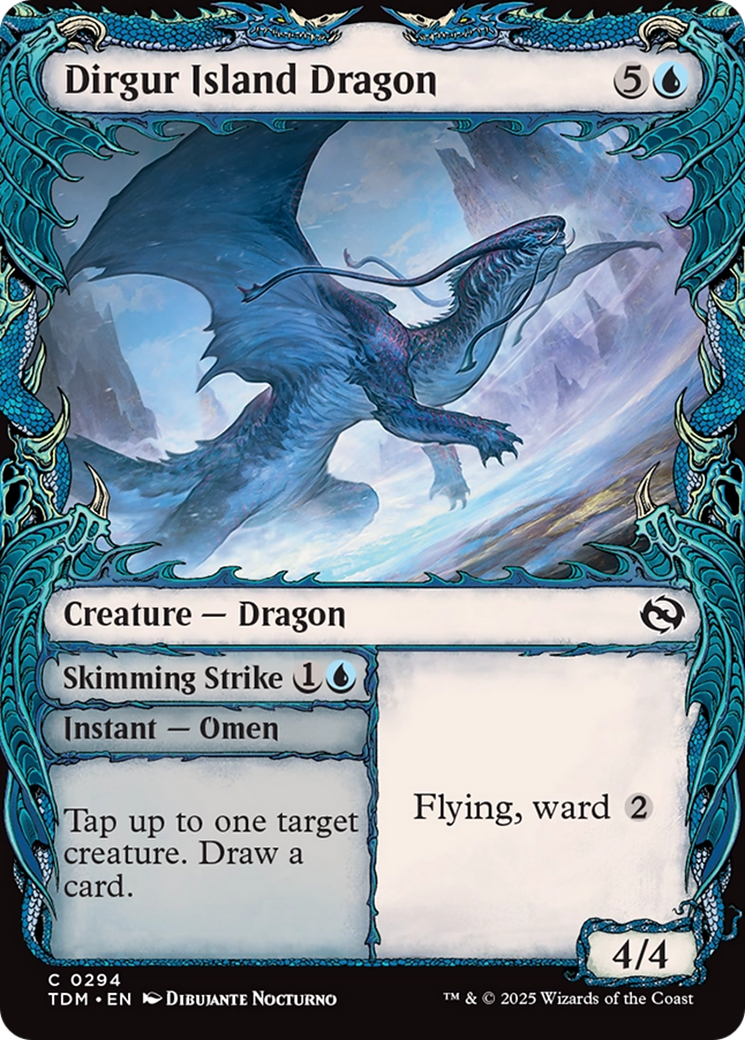 Dirgur Island Dragon (Showcase) (TDM-294) - Tarkir: Dragonstorm: (Showcase) Foil