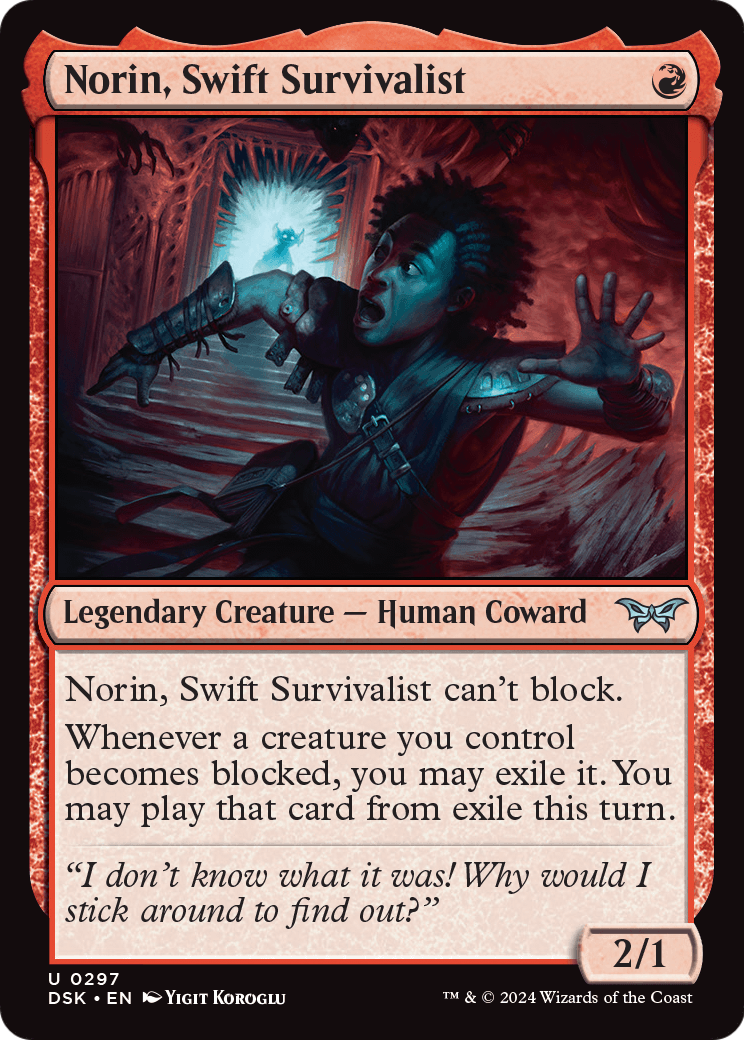 Norin, Swift Survivalist (0297) (DSK-297) - Duskmourn: House of Horror