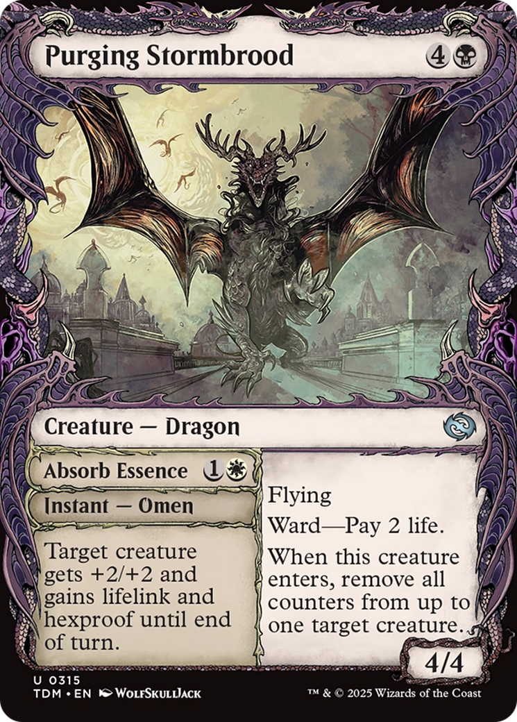 Purging Stormbrood (Showcase) (TDM-315) - Tarkir: Dragonstorm: (Showcase) Foil