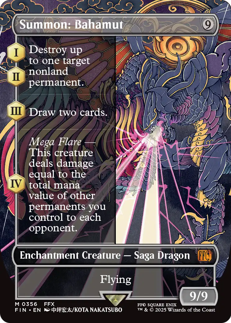 Summon: Bahamut (Borderless) (FIN-356) - FINAL FANTASY: (enchantment)
