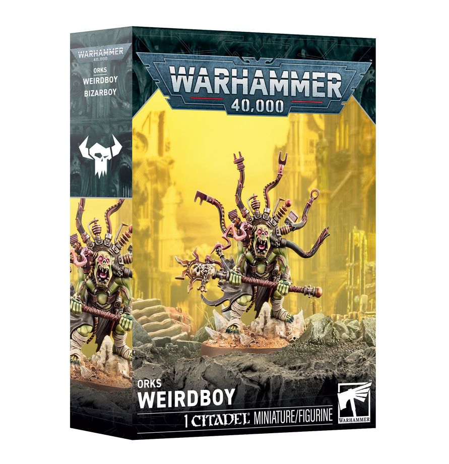 Warhammer 40,000 Orks Weirdboy miniature, available at Game Roost NZ.