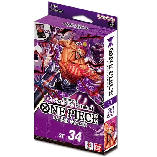 One Piece Card Game: Starter Deck ST-34 - Purple Katakuri (LIMIT APPLIES)