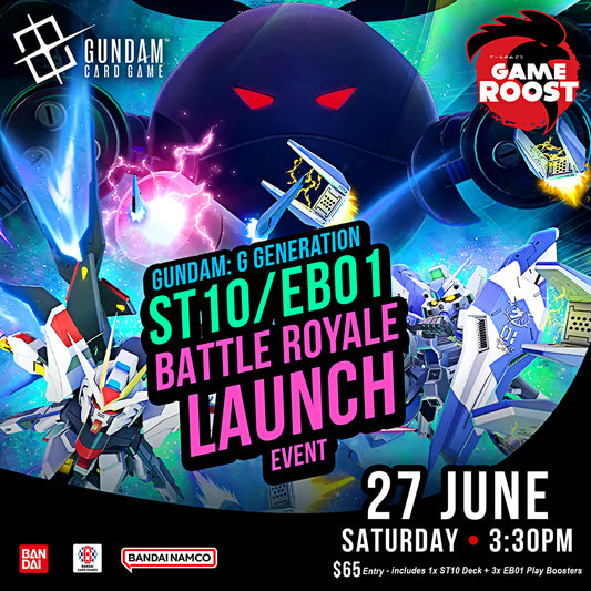 Gundam Card Game ST10 / EB01 BATTLE ROYALE LAUNCH EVENT - 27 Jun 2026