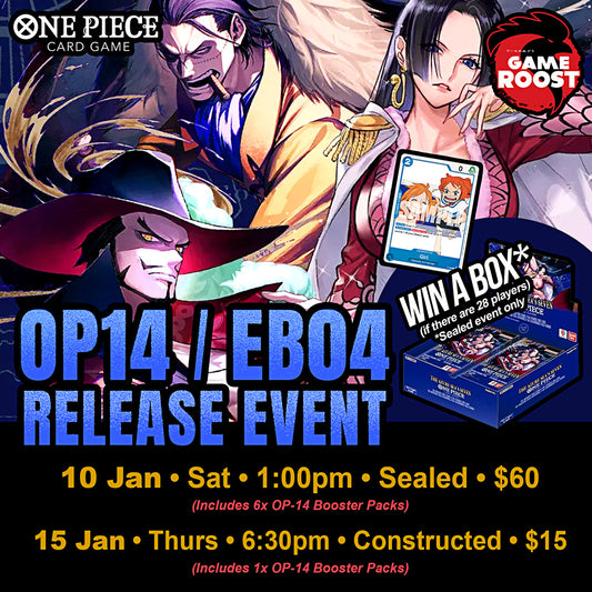 One Piece Card Game OP14 - EB04 Release Event SEALED - 10 Jan 2026