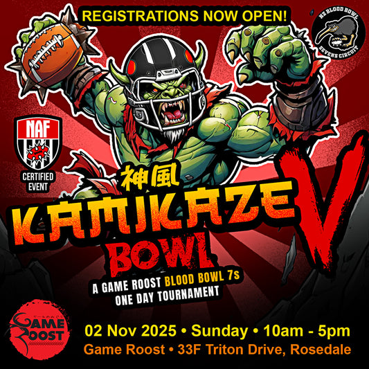 KAMIKAZE Bowl V - One Day Blood Bowl Sevens Tournament - 2 Nov 2025