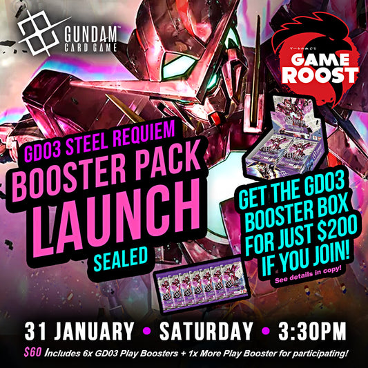 GUNDAM TCG - GD03 RELEASE EVENT (SEALED)  - 31 Jan 2026