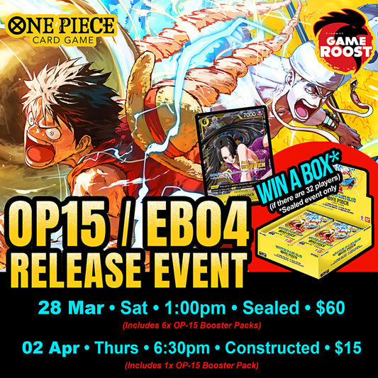 One Piece Card Game: OP-15 / EB-04 Release Event - 28 Mar 2026