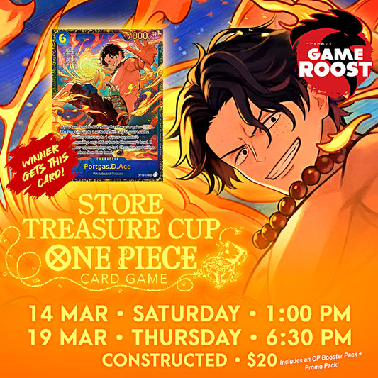 One Piece Card Game: STORE TREASURE CUP (Saturday) - 14 Mar 2026