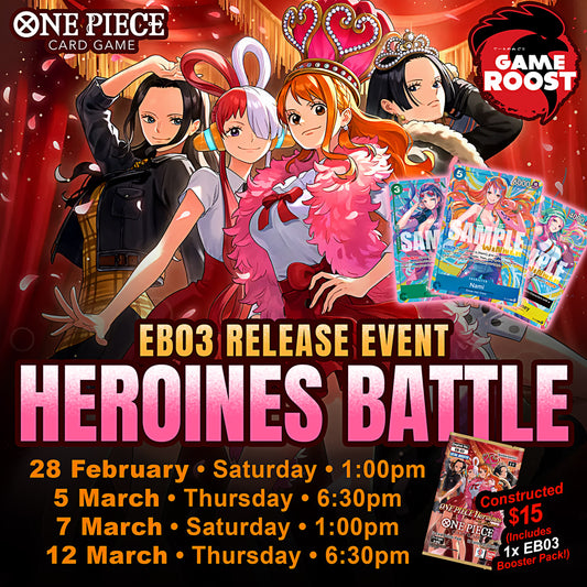 One Piece Card Game EB-03 Heroines Battle Release Event! 12 MARCH - 12 Mar 2026