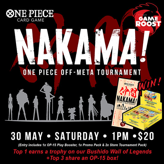 One Piece Card Game NAKAMA! Off-Meta Tournament - 30 May 2026