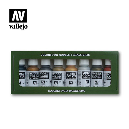 Vallejo Model Color Set: Metallic Colors 70.118 (8 x 17ml)
